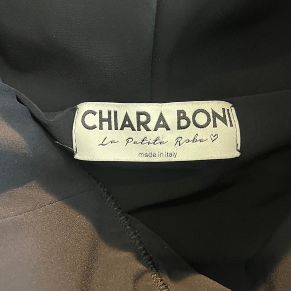 Chiara Boni La Petite Robe Black Long Ball Gown Evening Gown Made in Italy 46 10 - Picture 5 of 12